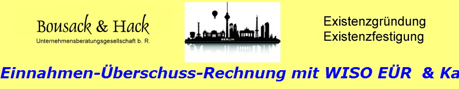 Einnahmen-�berschuss-Rechnung mit WISO E�R  & Kasse